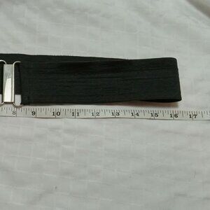 Vintage black elastic belt  circa 1980